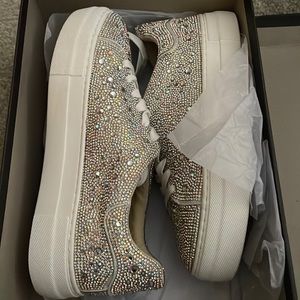 BETSY JOHNSON sparkly rhinestone shoes